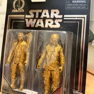 Disney STAR WARS Skywalker Saga - GOLD Finn & Poe Dameron NEW